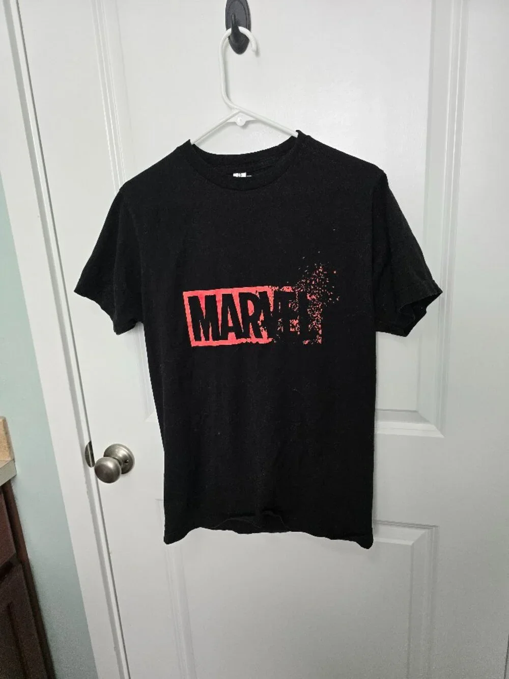 Marvel Tee Black Red Mens Size Medium